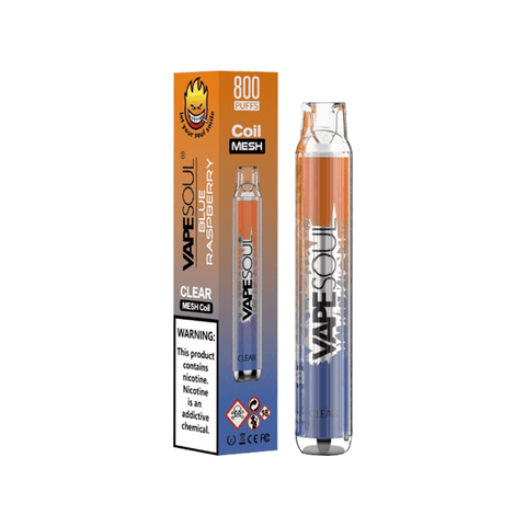 20mg VapeSoul Clear Disposable Vape Device 800 Puffs - The Hemp Wellness Centre