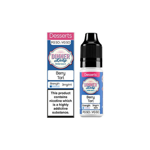 3mg Dinner Lady 50:50 Desserts 10ml (50VG/50PG) - The Hemp Wellness Centre