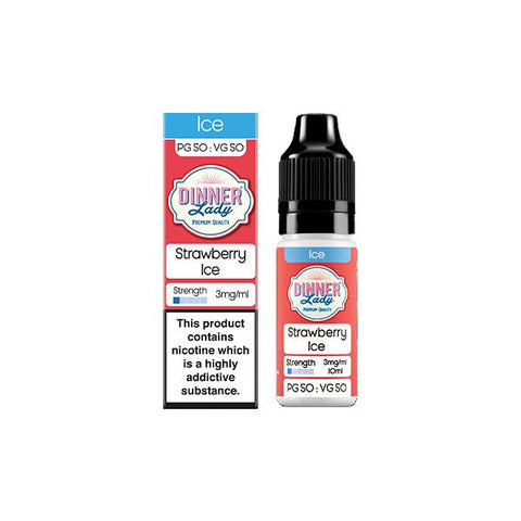 3mg Dinner Lady 50:50 Ice 10ml (50VG/50PG) - The Hemp Wellness Centre
