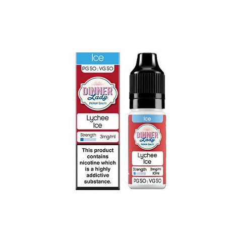 3mg Dinner Lady 50:50 Ice 10ml (50VG/50PG) - The Hemp Wellness Centre