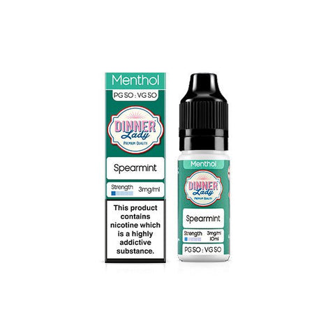 3mg Dinner Lady 50:50 Menthol 10ml (50VG/50PG) - The Hemp Wellness Centre