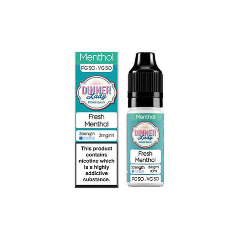 3mg Dinner Lady 50:50 Menthol 10ml (50VG/50PG) - The Hemp Wellness Centre