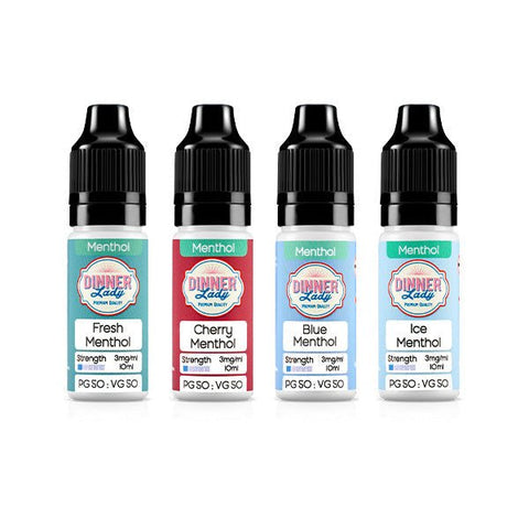 3mg Dinner Lady 50:50 Menthol 10ml (50VG/50PG) - The Hemp Wellness Centre