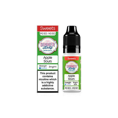 3mg Dinner Lady 50:50 Sweets 10ml (50VG/50PG) - The Hemp Wellness Centre