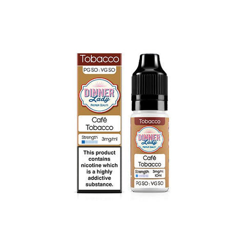 3mg Dinner Lady 50:50 Tobacco 10ml (50VG/50PG) - The Hemp Wellness Centre