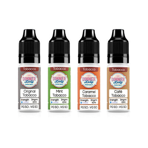 3mg Dinner Lady 50:50 Tobacco 10ml (50VG/50PG) - The Hemp Wellness Centre