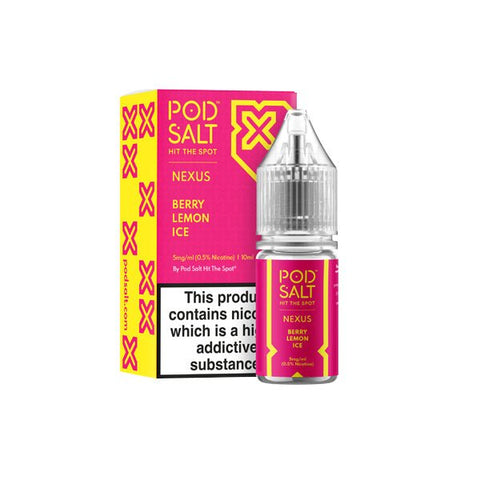 5mg Pod Salt Nexus 10ml Nic Salt (50VG/50PG) - The Hemp Wellness Centre