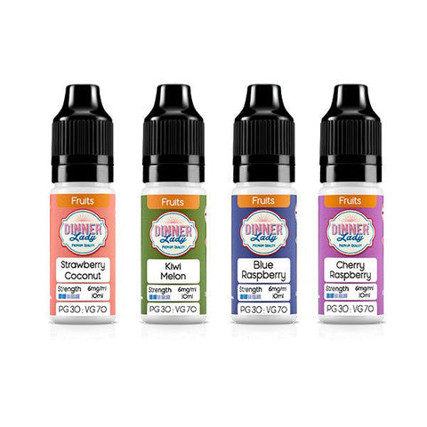 6mg Dinner Lady 50:50 Fruits 10ml (50VG/50PG) - The Hemp Wellness Centre