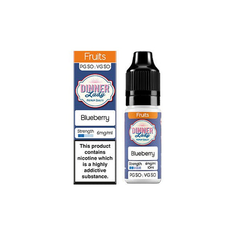 6mg Dinner Lady 50:50 Fruits 10ml (50VG/50PG) - The Hemp Wellness Centre
