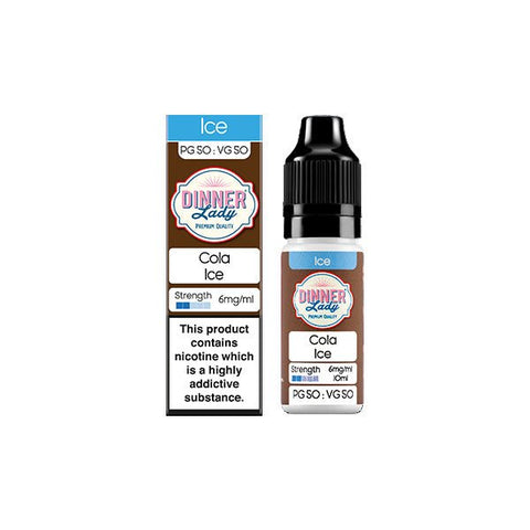 6mg Dinner Lady 50:50 Ice 10ml (50VG/50PG) - The Hemp Wellness Centre