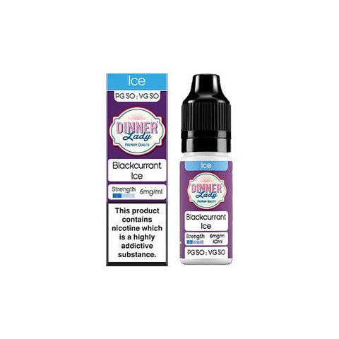 6mg Dinner Lady 50:50 Ice 10ml (50VG/50PG) - The Hemp Wellness Centre