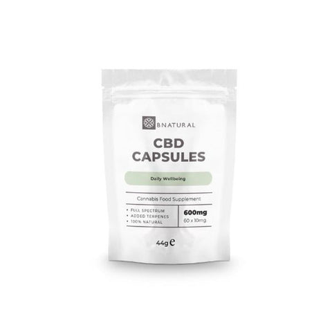 Bnatural 600mg CBD Vegan Capsules - 60 Caps - THWC Ltd