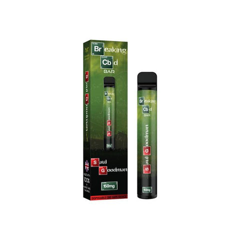 Breaking CBD Bar 150mg CBD Disposable Vape Device 600 Puffs - The Hemp Wellness Centre