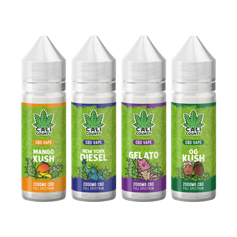 Cali County 2000mg Full Spectrum CBD E-liquid 50ml (60PG/40VG) - The Hemp Wellness Centre