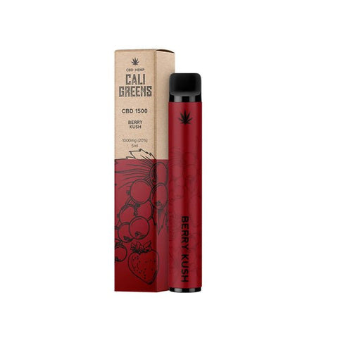 Cali Greens CBD GO 1000mg CBD Disposable Vape Pen 1500 Puffs - The Hemp Wellness Centre
