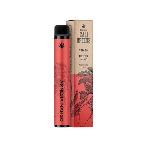 Cali Greens CBD GO 150mg CBD Disposable Vape Pen 400 Puffs - The Hemp Wellness Centre