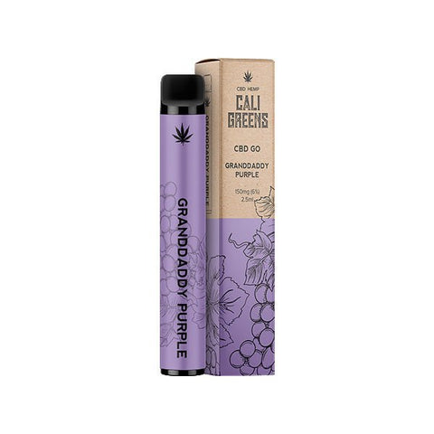 Cali Greens CBD GO 150mg CBD Disposable Vape Pen 400 Puffs - The Hemp Wellness Centre