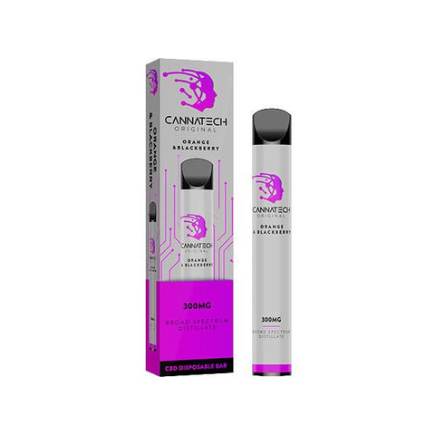 Cannatech 300mg CBD Disposable Bar Vape Device 600 Puffs - The Hemp Wellness Centre