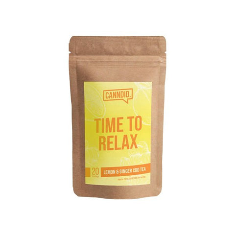 Canndid 200mg CBD Lemon & Ginger Tea Bags - 20 Bags - The Hemp Wellness Centre