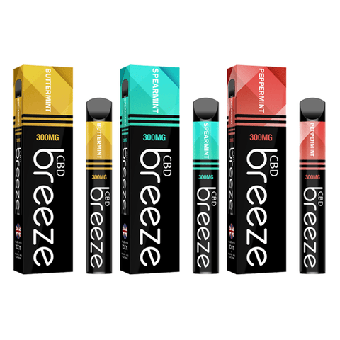 CBD Breeze Bar 300mg CBD Disposable Vape Device 600 Puffs - The Hemp Wellness Centre