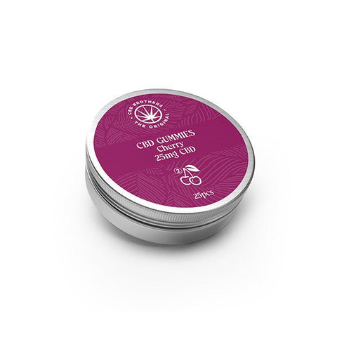 CBD Brothers 25mg CBD Cherry Gummies - 25 Pcs - The Hemp Wellness Centre