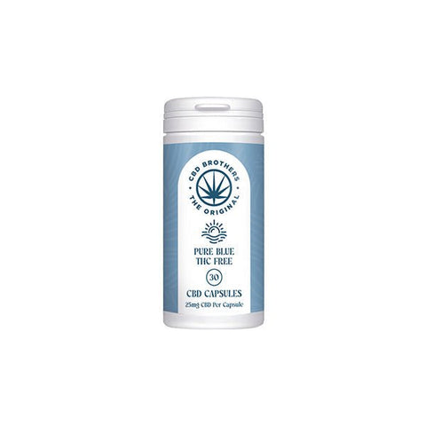 CBD Brothers Pure Blue 750mg CBD Vegan Capsules - 30 Caps - The Hemp Wellness Centre