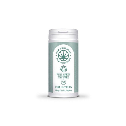 CBD Brothers Pure Green 750mg CBD Vegan Capsules - 30 Caps - The Hemp Wellness Centre