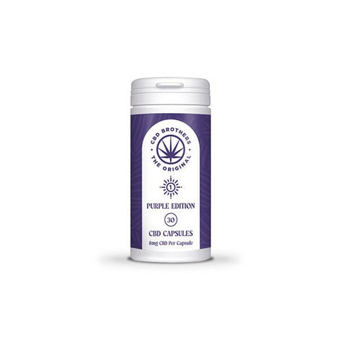 CBD Brothers Purple Edition 240mg CBD/CBDA Vegan Capsules - 30 Caps - The Hemp Wellness Centre