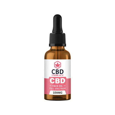 CBD Embrace 250mg Full Spectrum CBD Face Oil - 30ml - The Hemp Wellness Centre