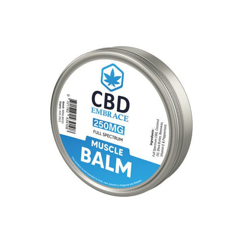 CBD Embrace 250mg Full Spectrum CBD Muscle Balm - 30g - The Hemp Wellness Centre