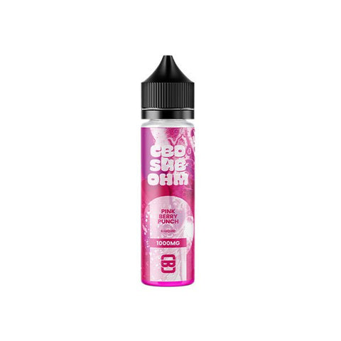 CBD Sub Ohm 1000mg CBD E-liquid 50ml (70VG/30PG) - The Hemp Wellness Centre