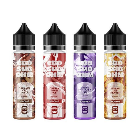 CBD Sub Ohm 1000mg CBD E-liquid 50ml (70VG/30PG) - The Hemp Wellness Centre