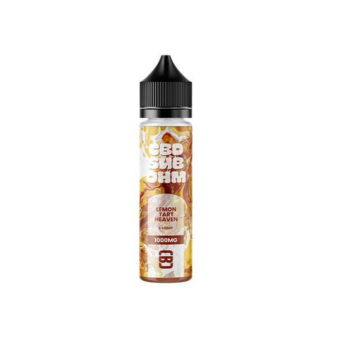 CBD Sub Ohm 1000mg CBD E-liquid 50ml (70VG/30PG) - The Hemp Wellness Centre