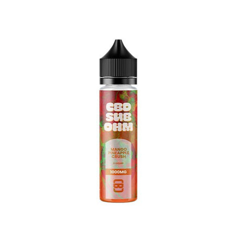CBD Sub Ohm 1000mg CBD E-liquid 50ml (70VG/30PG) - The Hemp Wellness Centre