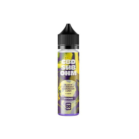 CBD Sub Ohm 1000mg CBD E-liquid 50ml (70VG/30PG) - The Hemp Wellness Centre