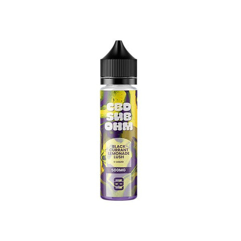 CBD Sub Ohm 500mg CBD E-liquid 50ml (70VG/30PG) - The Hemp Wellness Centre