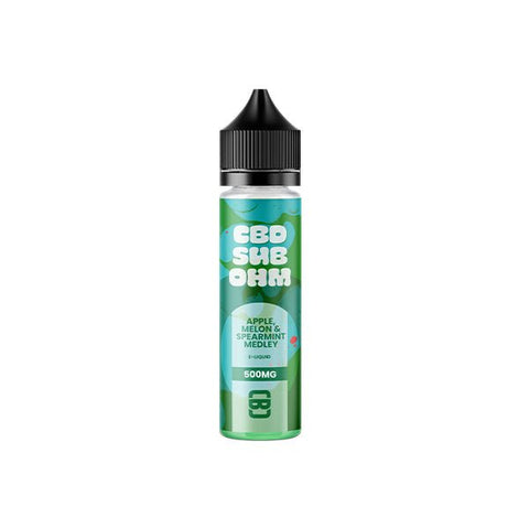 CBD Sub Ohm 500mg CBD E-liquid 50ml (70VG/30PG) - The Hemp Wellness Centre