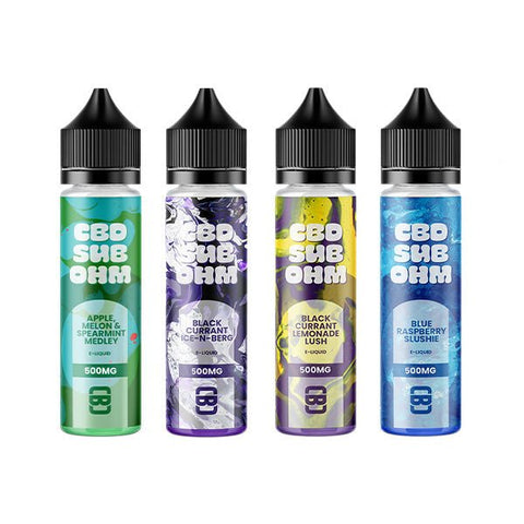 CBD Sub Ohm 500mg CBD E-liquid 50ml (70VG/30PG) - The Hemp Wellness Centre