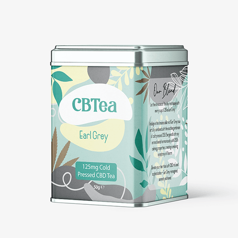 CBTea 125mg Cold Pressed Full Spectrum CBD Earl Grey - 50g - THWC Ltd