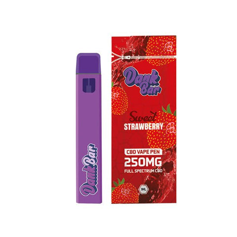 Dank Bar 250mg Full Spectrum CBD Vape Disposable by Purple Dank - 12 flavours - The Hemp Wellness Centre
