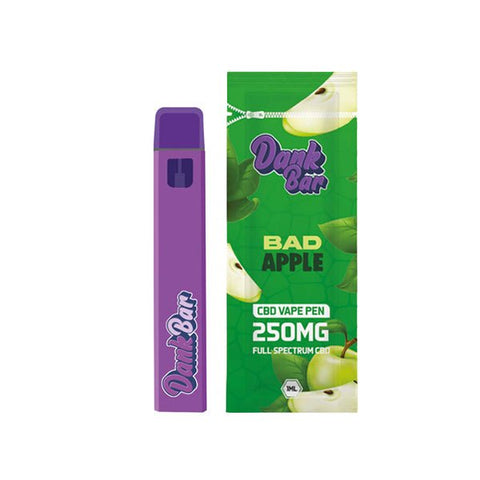 Dank Bar 250mg Full Spectrum CBD Vape Disposable by Purple Dank - 12 flavours - The Hemp Wellness Centre