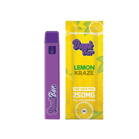 Dank Bar 250mg Full Spectrum CBD Vape Disposable by Purple Dank - 12 flavours - The Hemp Wellness Centre
