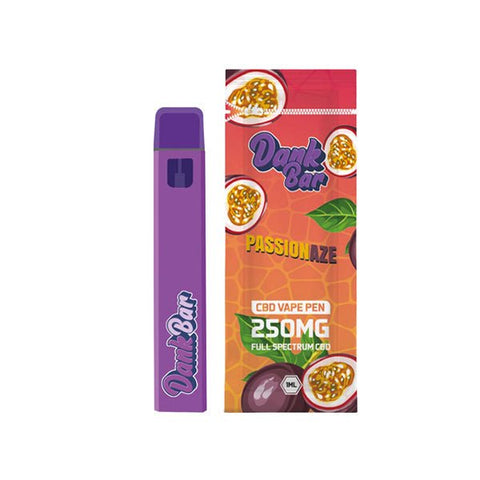 Dank Bar 250mg Full Spectrum CBD Vape Disposable by Purple Dank - 12 flavours - The Hemp Wellness Centre
