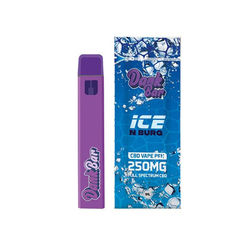 Dank Bar 250mg Full Spectrum CBD Vape Disposable by Purple Dank - 12 flavours - The Hemp Wellness Centre