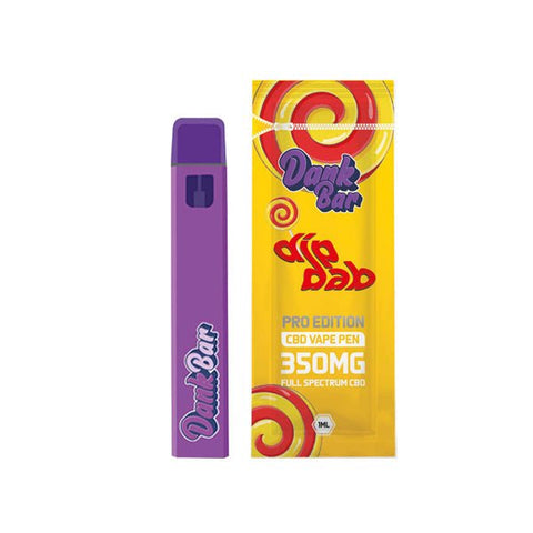 Dank Bar Pro Edition 350mg Full Spectrum CBD Vape Disposable by Purple Dank - 12 flavours - The Hemp Wellness Centre
