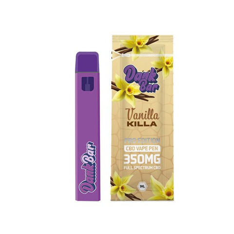 Dank Bar Pro Edition 350mg Full Spectrum CBD Vape Disposable by Purple Dank - 12 flavours - The Hemp Wellness Centre