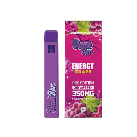 Dank Bar Pro Edition 350mg Full Spectrum CBD Vape Disposable by Purple Dank - 12 flavours - The Hemp Wellness Centre