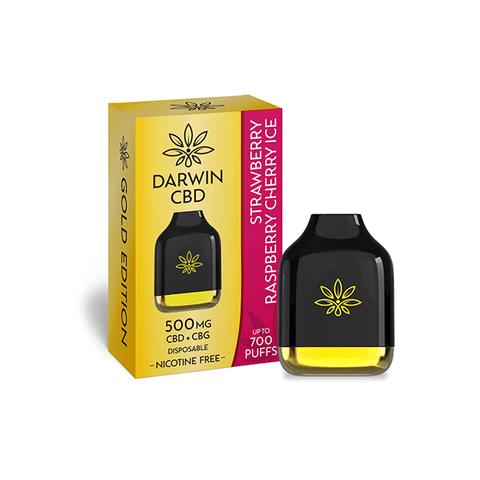 Darwin 500mg CBD + CBG Cube Disposable 700 Puffs - THWC Ltd