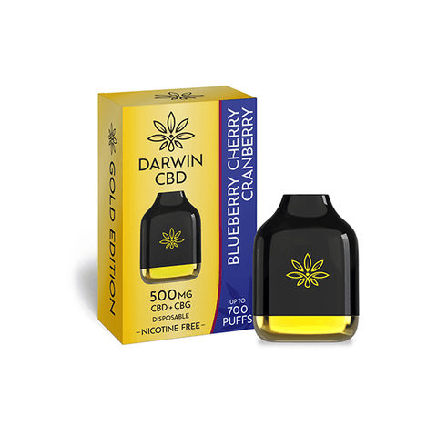 Darwin 500mg CBD + CBG Cube Disposable 700 Puffs - THWC Ltd