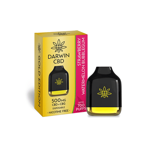 Darwin 500mg CBD + CBG Cube Disposable 700 Puffs - THWC Ltd
